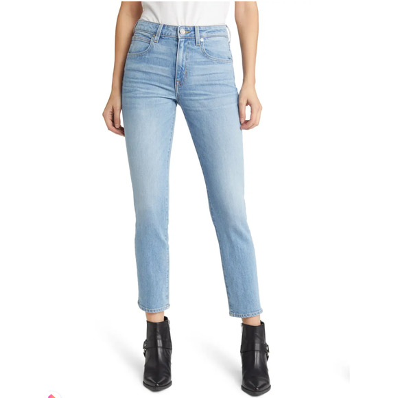 NWT SLVRLAKE Lou Lou Mid Rise‎ Crop Jeans In Country Roads Size 26 - Picture 1 of 8